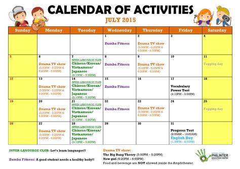 Philinter Activities calendar_Jul.2015