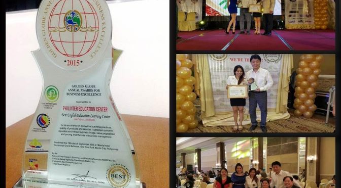 Trường Philinter nhận Best English Education Learning Center Award
