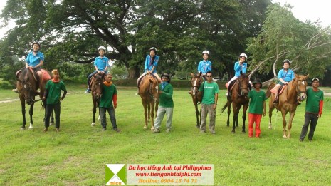 Hoạt động cưỡi ngựa tại trại hè tiếng Anh