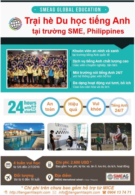 Trai he Su hoc tieng Anh SME English Summer Camp 2016
