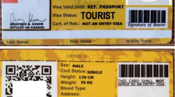 Lưu trú tại Philippines: nhập cảnh, visa, thẻ iCard, SSP và các vấn đề liên quan