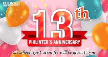 Philinter 13th year anniversary promotion