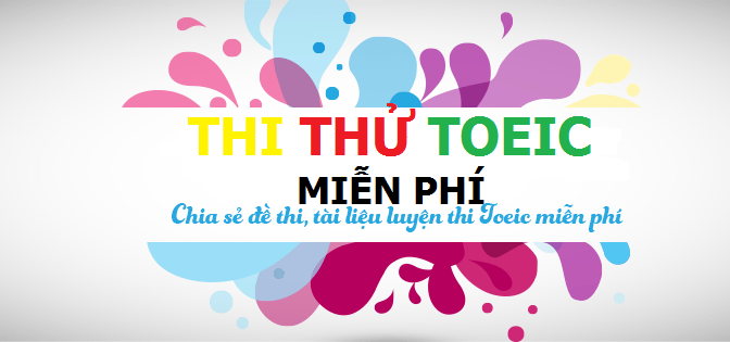 Bộ đề thi thử TOEIC năm 2015