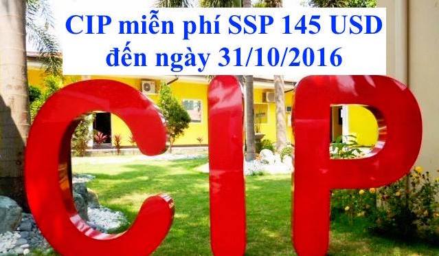 Trường CIP: Miễn phí ssp 145 usd cho học viên Việt Nam