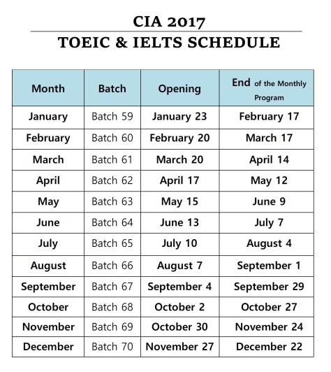 cia-2017-toeic-ielts-schedule