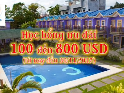 Trường CG: học bổng ưu đãi 100-800 USD cho đăng ký cuối năm 2017
