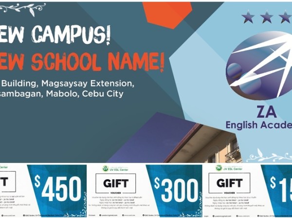 UV ESL: Cơ sở mới Mabolo Campus và đổi tên thành ZA English Academy