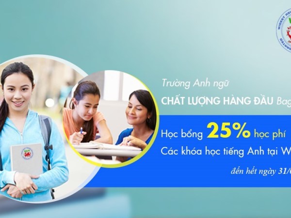 Học bổng ưu đãi khủng giảm 25% từ Trường Anh ngữ WALES