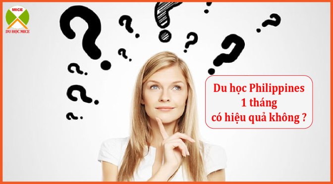 Du học philippines 1 tháng có hiệu quả không?
