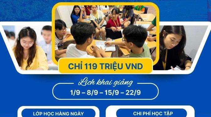 Trọn gói 119 triệu cho khóa IELTS đảm bảo điểm 12 tuần