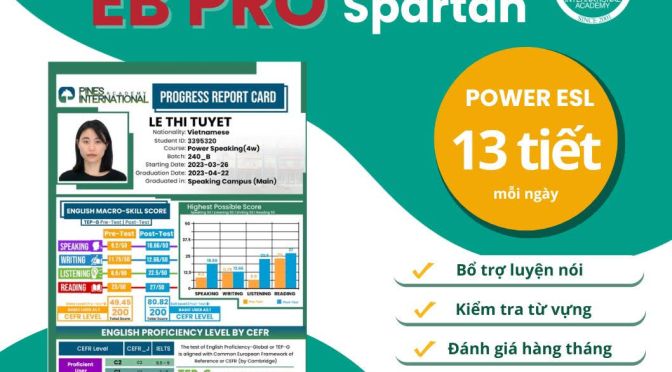 Chương trình EB PRO (English Booster Program) – Luyện nói cấp tốc – Phản xạ linh hoạt