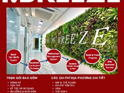 Trường I.BREEZE: Chương trình ưu đãi Năm Mới 2026 & IELTS CBT Package – Trọn gói 8 tuần, 12 tuần, 24 tuần